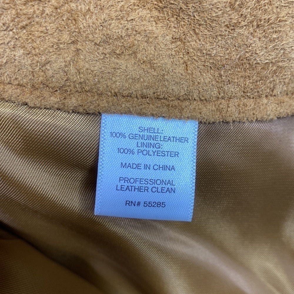 Express Brown Genuine Leather Capri Pants Size 2 NWT - Picture 12 of 13